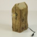 Lampada da appoggio in legno vecchio riciclato 