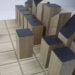 precious board game with chessboard in natural oiled and handcrafted solid wood 