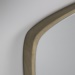 mirror with Nordic design and thin edge in solid oak wood 