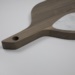 Tagliere per cucina tondo in legno massello di design moderno 